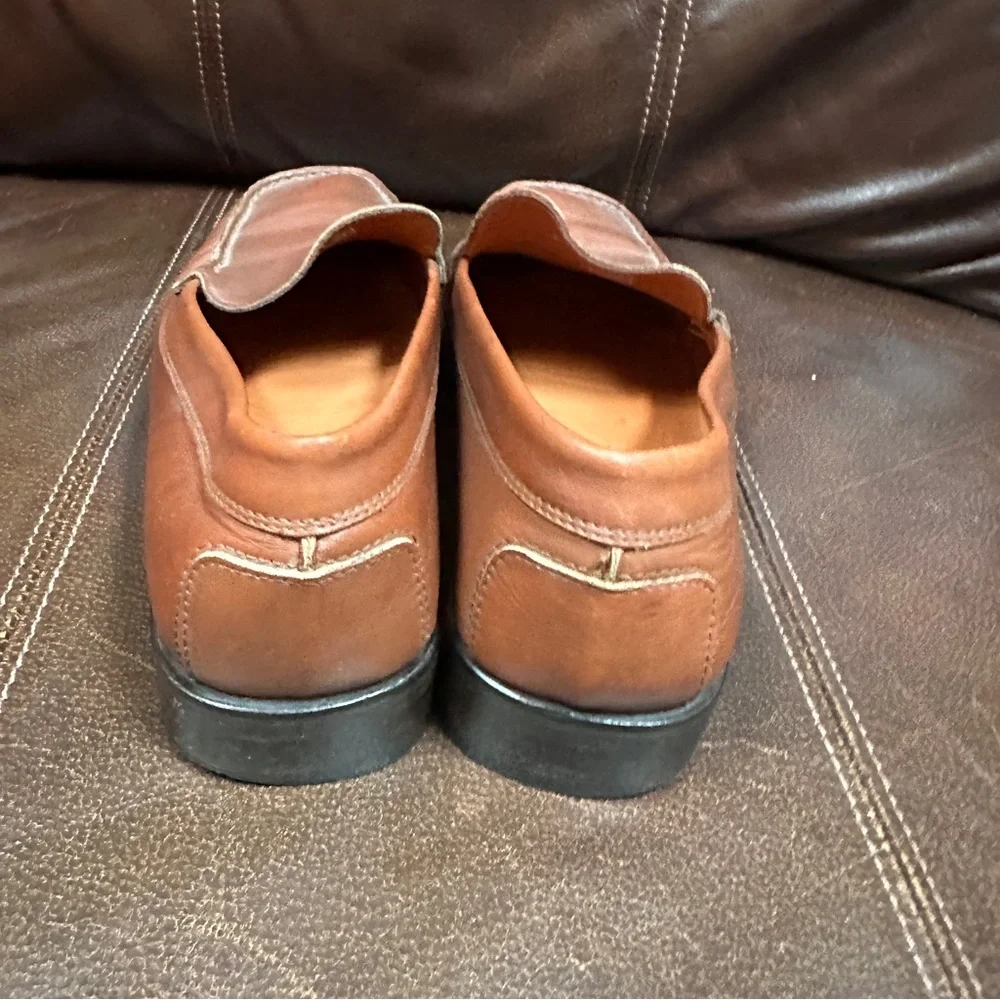 Saks Fifth Avenue Collection Size US 9 Men Brown Leather Loafers‎